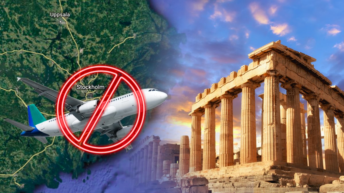 Reser du från Stockholm till Grekland är du inte välkommen.